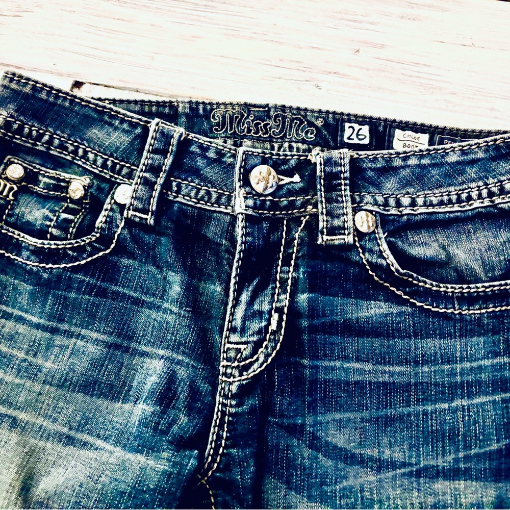 Miss Me Blue Boot Cut Jeans Classic Style